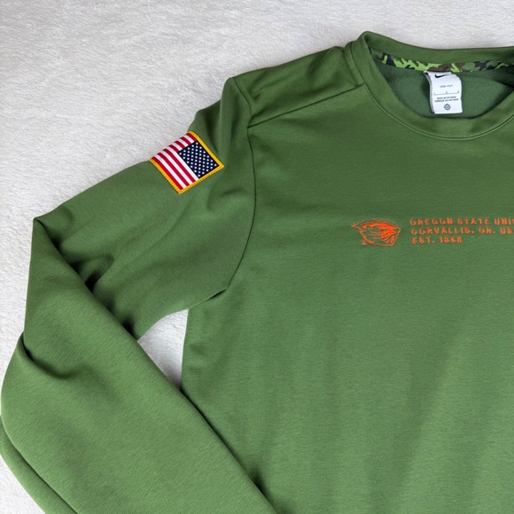 Nike Dri-FIT Oregon State Beavers-Salute to Service Crewneck On Field Men's L - Picture 5 of 16